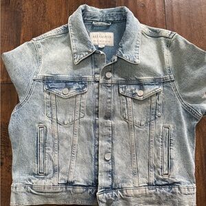 All Saints Light Blue Jean Jackesaibts Jean Jacket